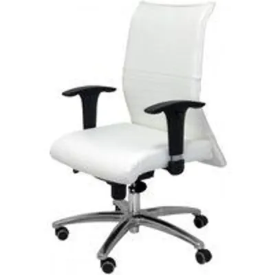 Piqueras y Crespo Albacete Sillón Confidente Similpiel con Espuma Viscoelástica Blanco