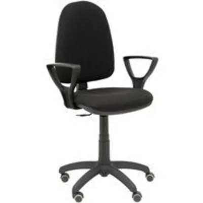 Piqueras y Crespo Ayna Bali Silla de Oficina Brazos Fijos Ruedas Parqué Negro