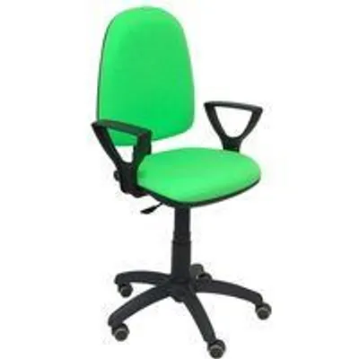 Piqueras y Crespo Ayna Bali Silla de Oficina Brazos Fijos Ruedas Parqué Verde Pistacho