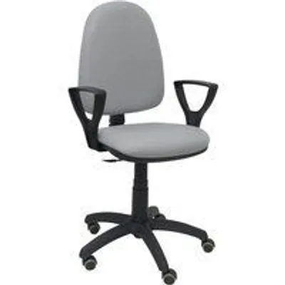 Piqueras y Crespo Ayna Bali Silla de Oficina Brazos Fijos Ruedas Parqué Gris Claro