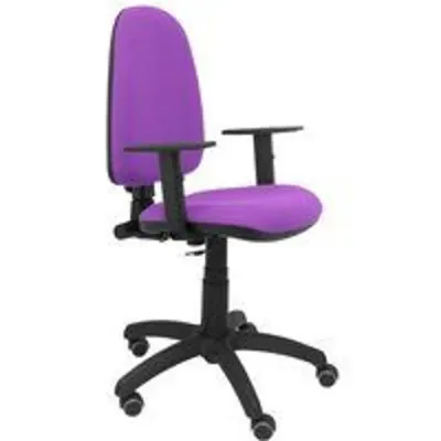 Piqueras y Crespo Ayna Bali Silla Oficina Brazos Regulables Ruedas de Parqué Lila