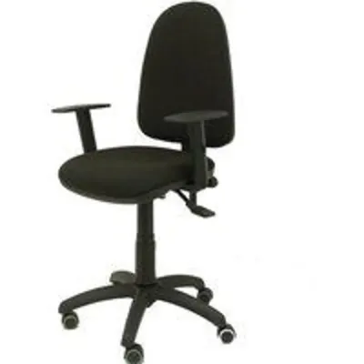 Piqueras y Crespo Ayna S Bali Silla Oficina Brazos Ajustables Ruedas de Parqué Negra