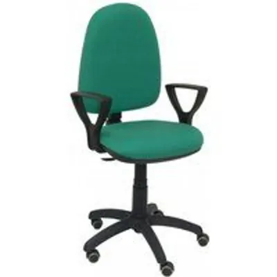 Piqueras y Crespo Ayna Silla Bali Brazos Fijos Ruedas de Parqué Verde