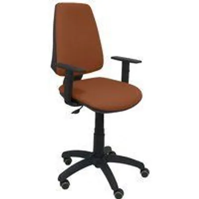 Piqueras y Crespo Elche CP Bali Silla de Oficina Brazos Regulables Ruedas Parquet Marrón