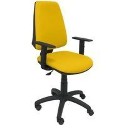 Piqueras y Crespo Elche CP Bali Silla de Oficina Brazos Regulables Ruedas Nylon Amarilla