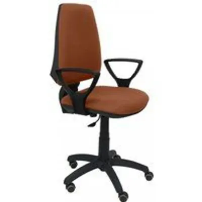 Piqueras y Crespo Elche CP Silla Bali Marrón Brazos Fijos Ruedas de Parquet