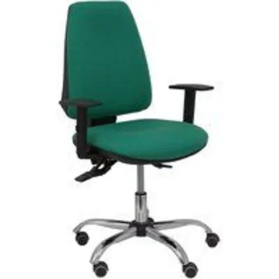 Piqueras y Crespo Elche S Bali Silla de Oficina Brazos Regulables Ruedas Parqué Verde