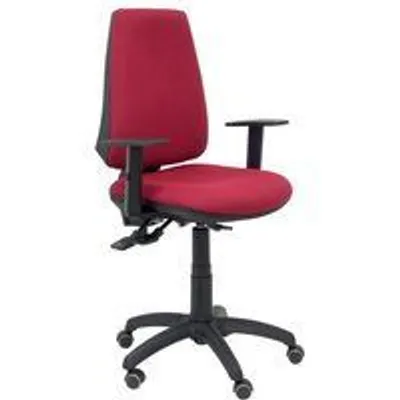 Piqueras y Crespo Elche S Bali Silla de Oficina Brazos Regulables Ruedas Parqué Granate