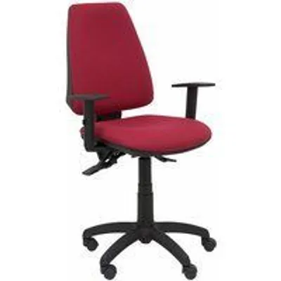 Piqueras y Crespo Elche S Bali Silla de Oficina Brazos Regulables Ruedas Nylon Granate