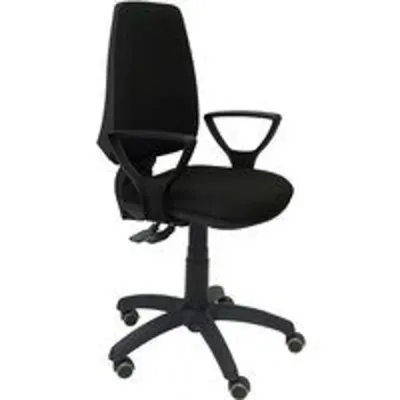 Piqueras y Crespo Elche S Bali Silla de Oficina Brazos Fijos Ruedas Parqué Negro
