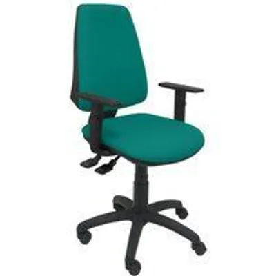 Piqueras y Crespo Elche S Bali Silla de Oficina Brazos Regulables Ruedas Nylon Verde Claro