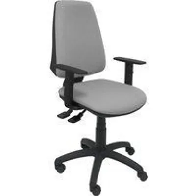 Piqueras y Crespo Elche S Bali Silla de Oficina Brazos Regulables Ruedas Nylon Gris Claro