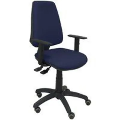 Piqueras y Crespo Elche S Bali Silla de Oficina Brazos Regulables Ruedas Parqué Azul