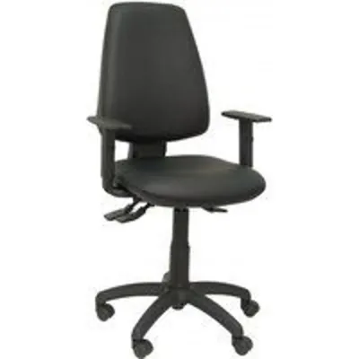 Piqueras y Crespo Elche Silla Sincro Similpiel Negro con Brazo Regulable