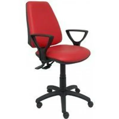 Piqueras y Crespo Elche Silla Sincro Similpiel Rojo con Brazos