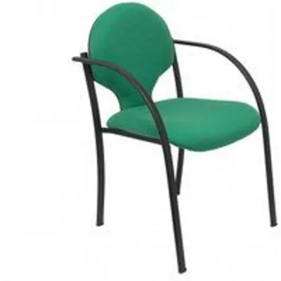 Piqueras y Crespo Hellin Pack de 2 Sillas Chasis Negro Bali Verde