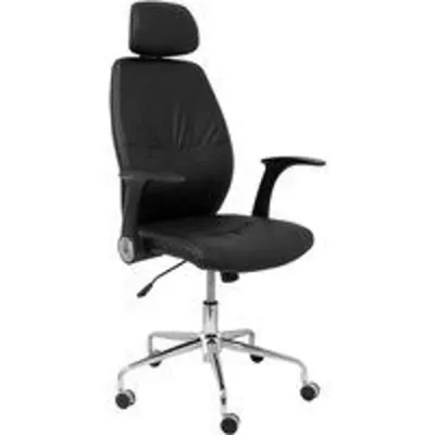 Piqueras y Crespo Huelves Silla Similpiel con Cabecero Negro