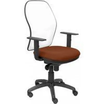 Piqueras y Crespo Jorquera Silla Malla Blanca Asiento Bali Marrón