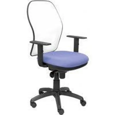 Piqueras y Crespo Jorquera Silla Malla Blanca Asiento Bali Azul Claro