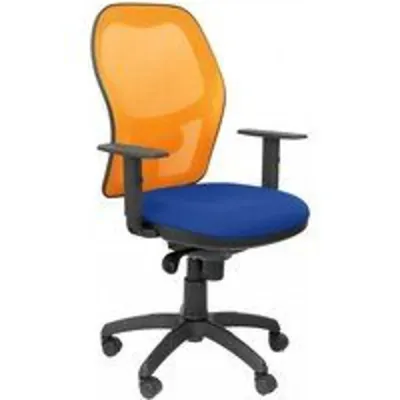 Piqueras y Crespo Jorquera Silla Malla Naranja Asiento Bali Azul