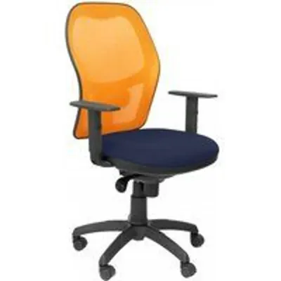 Piqueras y Crespo Jorquera Silla Malla Naranja Asiento Bali Azul Marino