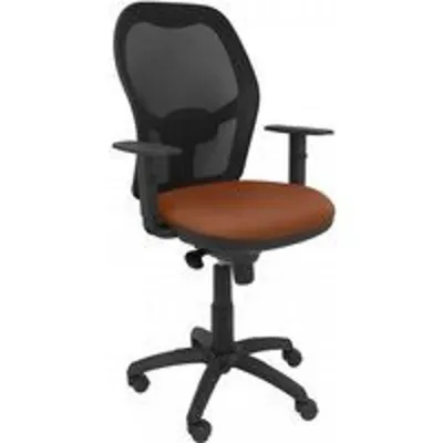 Piqueras y Crespo Jorquera Silla Malla Negra Asiento Bali Marrón