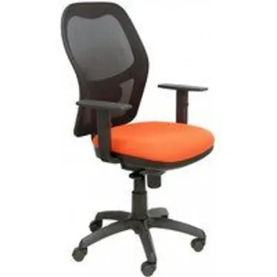Piqueras y Crespo Jorquera Silla Malla Negra Asiento Bali Naranja