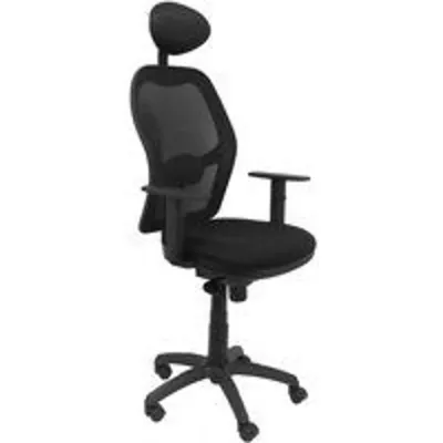 Piqueras y Crespo Jorquera Silla Malla Negra Asiento Bali Negro con Traslak y Cabecero