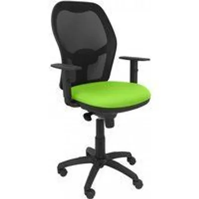 Piqueras y Crespo Jorquera Silla Malla Negro Asiento Verde Pistacho