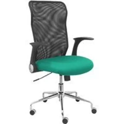 Piqueras y Crespo Minaya Silla Respaldo Malla Negro Asiento Bali Verde