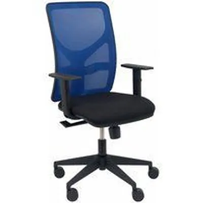 Piqueras y Crespo Motilla Silla Malla Azul Asiento Bali Brazo Regulable Negro