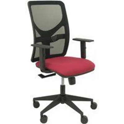 Piqueras y Crespo Motilla Silla Malla Brazo Regulable Negra Asiento Bali Granate