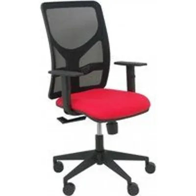 Piqueras y Crespo Motilla Silla Malla Brazo Regulable Negra Asiento Bali Rojo