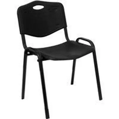 Piqueras y Crespo Robledo Pack de 2 Sillas PVC Negro