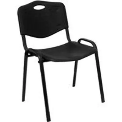 Piqueras y Crespo Robledo Pack de 4 Sillas PVC Negro