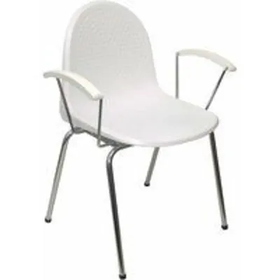 Piqueras y Crespo Ves Pack de 4 Sillas Plástico Blanco