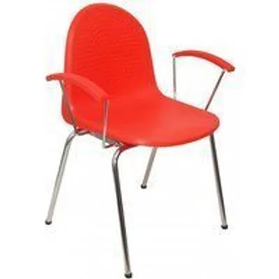 Piqueras y Crespo Ves Pack de 4 Sillas Plástico Naranja