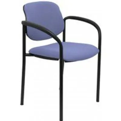 Piqueras y Crespo Villalgordo Silla Fija Bali Azul Claro Chasis con Brazos Negro