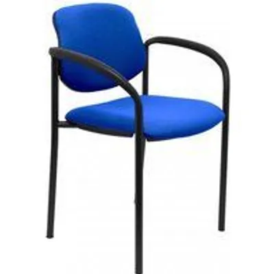 Piqueras y Crespo Villalgordo Silla Fija Bali Azul Marino Chasis con Brazos Negro