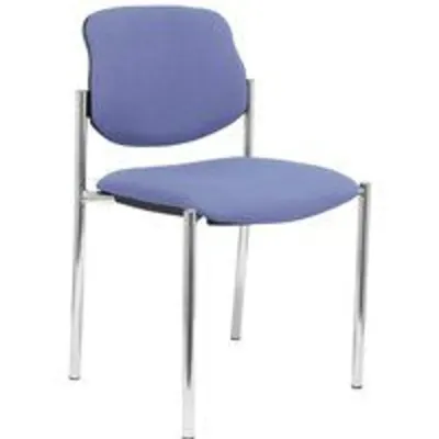 Piqueras y Crespo Villalgordo Silla Fija Bali Azul Claro Chasis Cromo