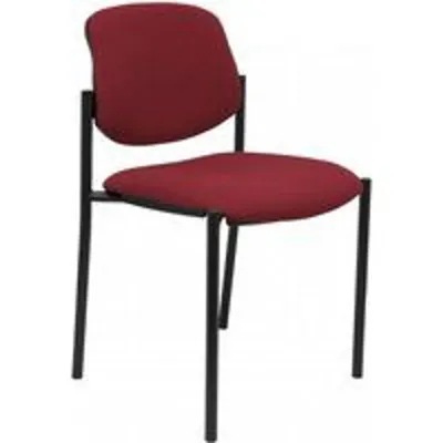 Piqueras y Crespo Villalgordo Silla Fija Bali Granate Chasis Negro