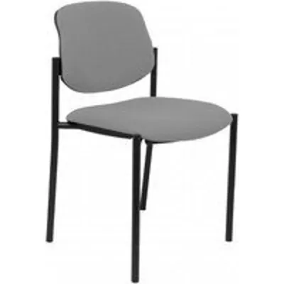 Piqueras y Crespo Villalgordo Silla Fija Bali Gris Chasis Negro