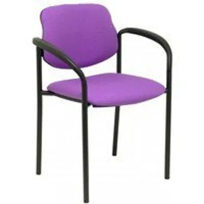 Piqueras y Crespo Villalgordo Silla Fija Bali Lila Chasis con Brazos Negro