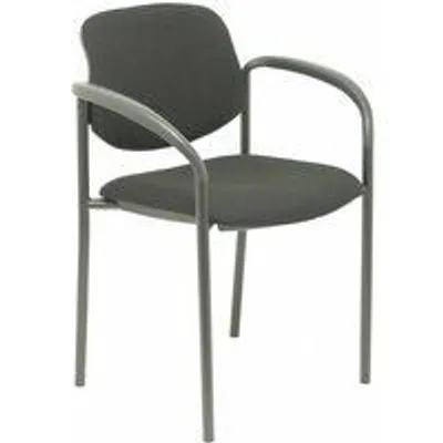 Piqueras y Crespo Villalgordo Silla Fija Bali Negro Chasis con Brazos Negro