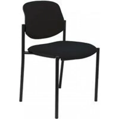 Piqueras y Crespo Villalgordo Silla Fija Bali Negro Chasis Negro