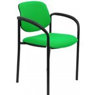 Piqueras y Crespo Villalgordo Silla Fija Bali Pistacho Chasis con Brazos Negro