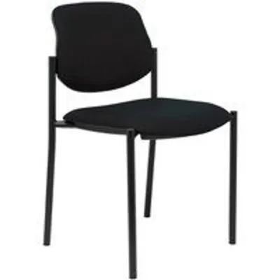 Piqueras y Crespo Villalgordo Silla Fija Similpiel Negro Chasis Negro