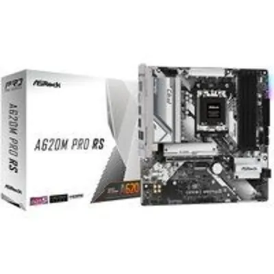 Placa Base Asrock A620 AMD AM5 Micro ATX A620M Pro RS WiFi DDR5 192GB 3xM.2 WiFi 6E 2.5G LAN RGB