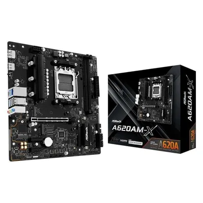 Placa Base ASRock A620AM-X AMD A620 AM5 DDR5 Micro ATX 2.5GbE M.2 PCIe 4.0