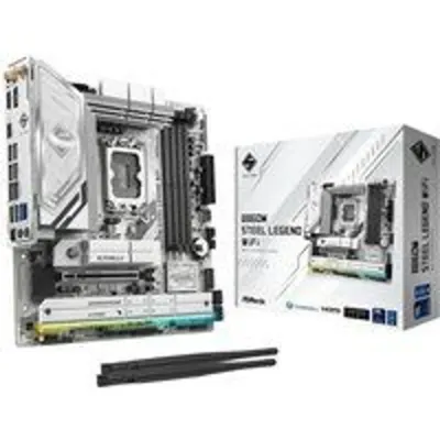 Placa Base Asrock B860 LGA 1851 Micro ATX B860M Steel Legend WiFi 6E DDR5 256GB PCIe 2.5G LAN